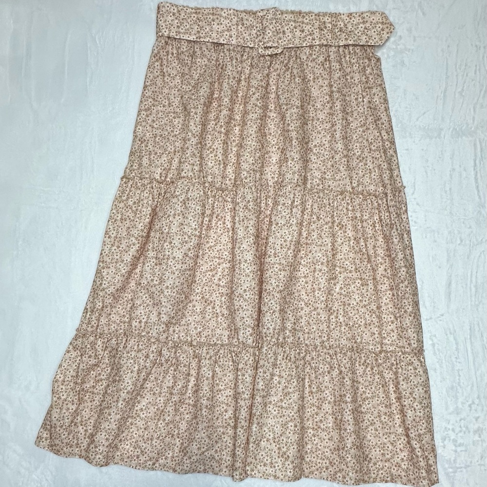 Show Me Your Mumu Miley Floral Tiered Midi Skirt XXL Boho Cottagecore